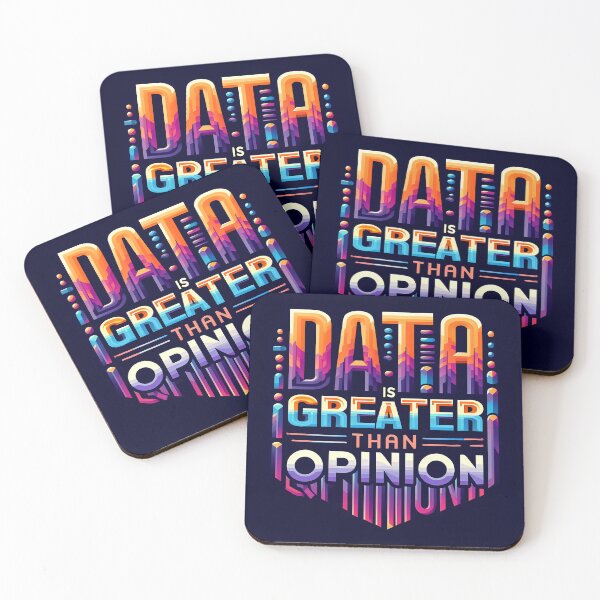 Item preview, Data Is Greater than Opinion, typography designed and sold by maxmaj.