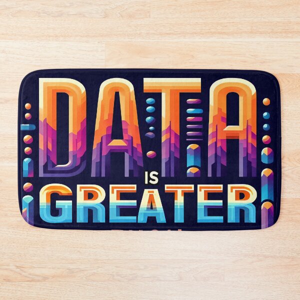 Item preview, Data Is Greater than Opinion, typography designed and sold by maxmaj.