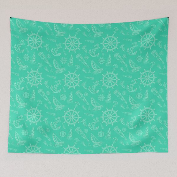 Item preview, New Nautical Sketches Tone on Tone Using Florida Color Palette by Benjamin Moore- Florida Keys  designed and sold by PD-Coastal.