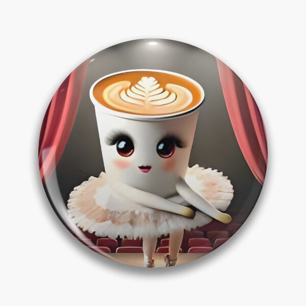 Item preview, Ballerina Cappuccina is a female ballet dancer with a takeaway cup head brainrot meme designed and sold by EmeraldeaArt.