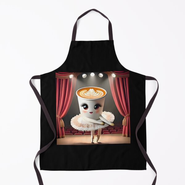 Item preview, Ballerina Cappuccina is a female ballet dancer with a takeaway cup head brainrot meme designed and sold by EmeraldeaArt.