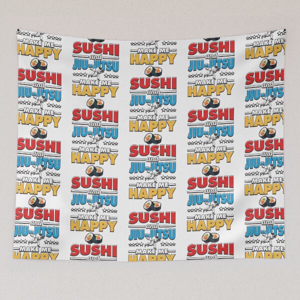 Item preview, Sushi Jiu Jitsu Make Me Happy Martial Art Fun Gift Men Women designed and sold by itsagrind.