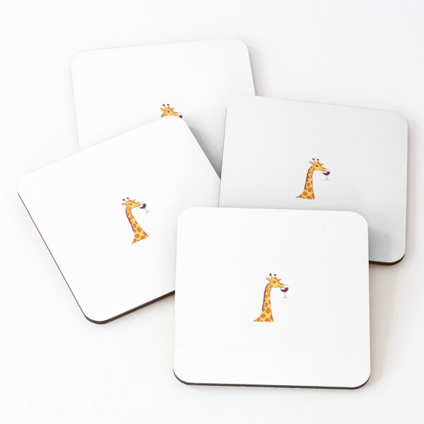 Item preview, Giraffe drinking wine designed and sold by Kenji11.