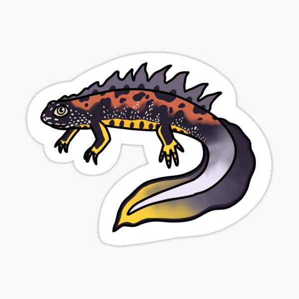 Item preview, Crested Newt designed and sold by The Stoat Hollow.
