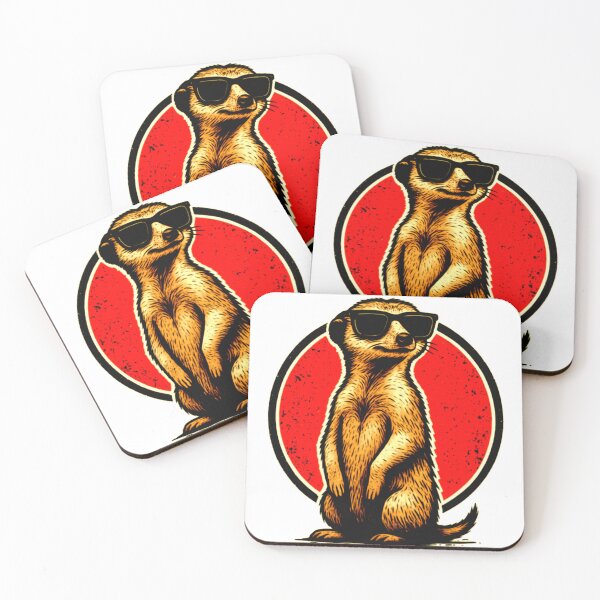 Item preview, A stylish meerkat wearing sunglasses. designed and sold by Harmonysens.
