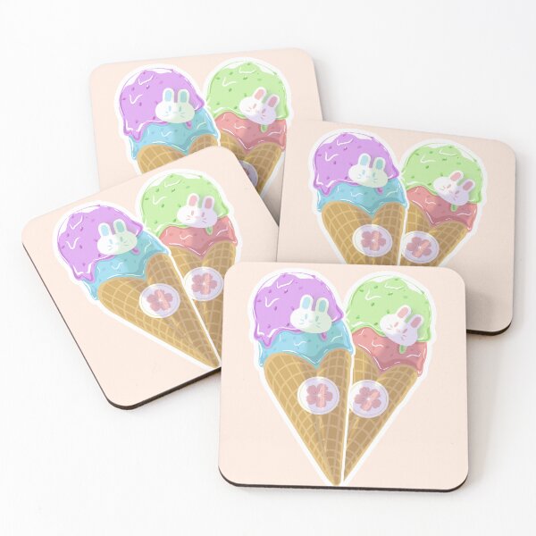 Item preview, Ice Cream Bunny (Spring) designed and sold by RumeiArt.