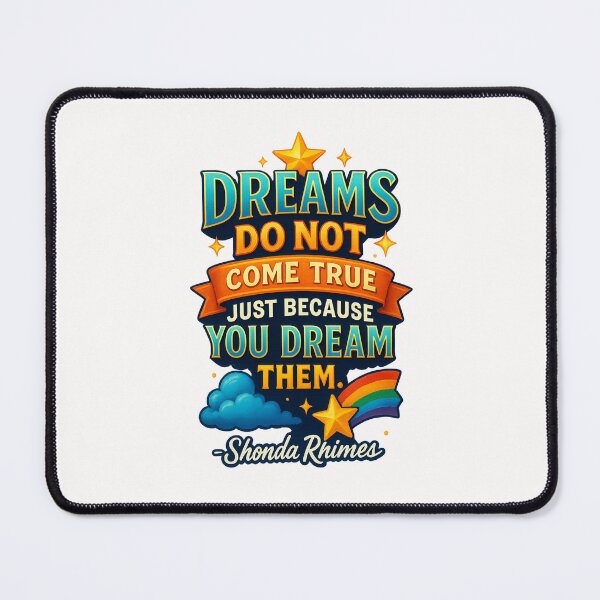 Item preview, Shonda Rhimes Quote on Hard Work and Dreams designed and sold by Places On Earth.