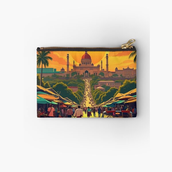 Item preview, Retro Pop Art of Accra Ghana | Colorful Accra Skyline | Vintage City Poster | Ghana Travel Wall Art | Bold Graphic Cityscape designed and sold by PaintedPixels01.