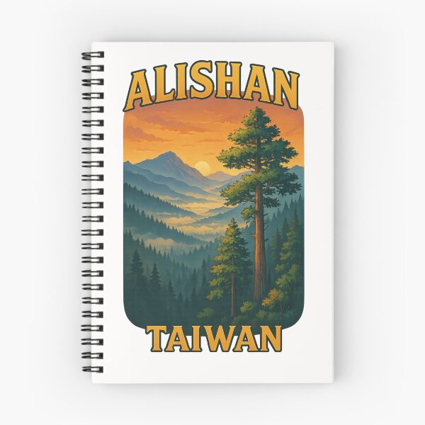 Item preview, Alishan Taiwan Sunset Landscape with Pine Forest designed and sold by Places On Earth.