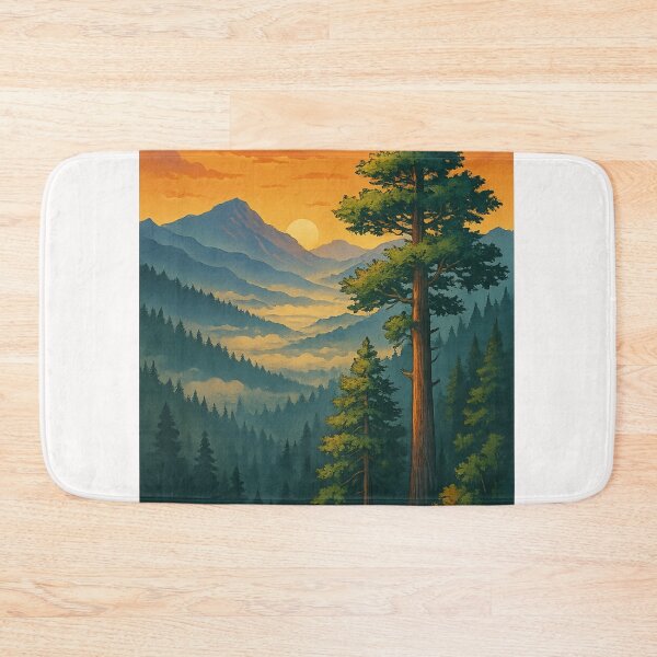 Item preview, Alishan Taiwan Sunset Landscape with Pine Forest designed and sold by Places On Earth.