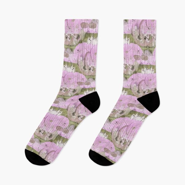 Item preview, Chaotic Kittens Playful Cat Pattern in Pastel Pink designed and sold by Artistestella.