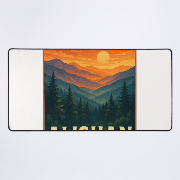 Item preview, Vintage Alishan Taiwan Sunset Scene with Mountain Silhouettes designed and sold by Places On Earth.