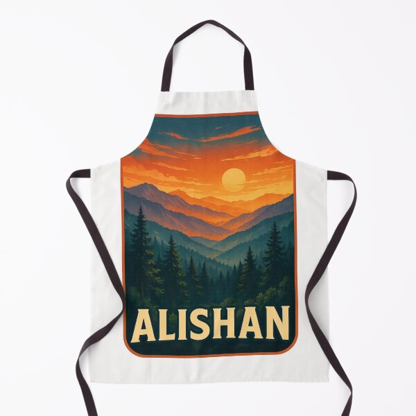 Item preview, Vintage Alishan Taiwan Sunset Scene with Mountain Silhouettes designed and sold by Places On Earth.
