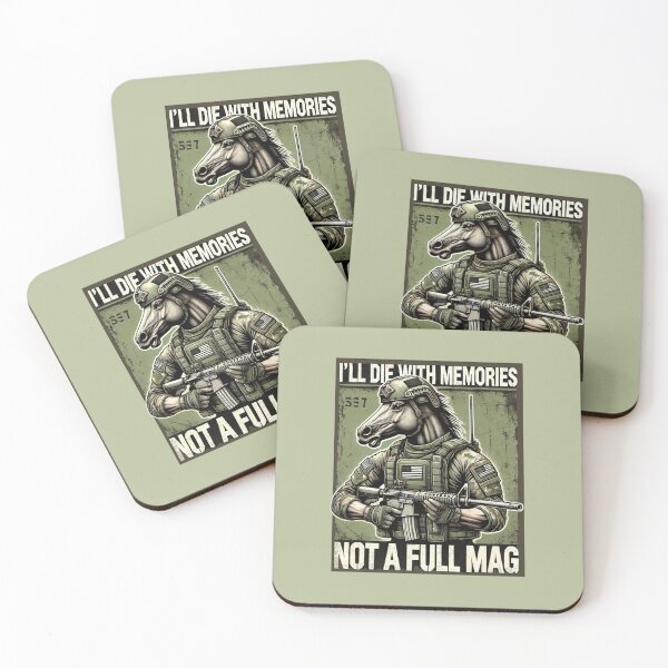 Item preview, Horse - I'LL DIE WITH MEMORIES NOT A FULL MAG designed and sold by DMHG.