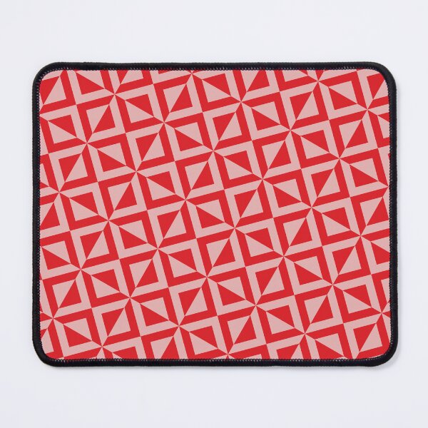 Artikelvorschau, Rotes Dreieck Diamant Spiegel Muster Rosa Hintergrund entworfen und verkauft von EvergreenMotifs.