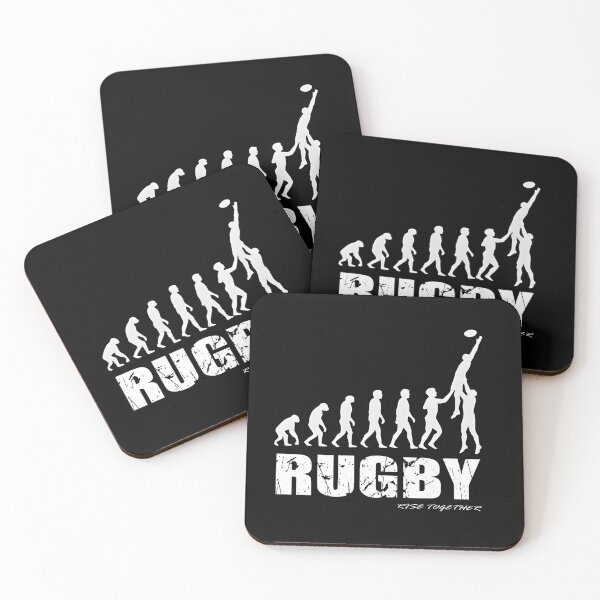 Item preview, Evolution of Man Rugby Line Out - T-shirt designed and sold by CanvaSnap ⭐⭐⭐⭐⭐.
