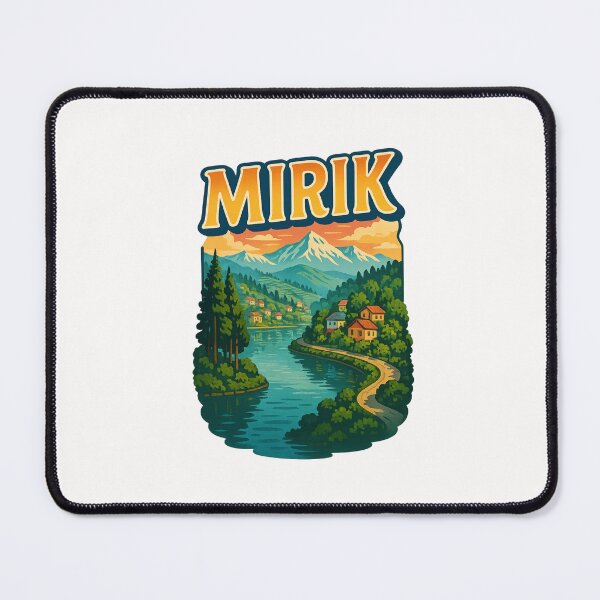 Item preview, Mirik Lake Landscape with Himalayas and Village Homes designed and sold by Places On Earth.