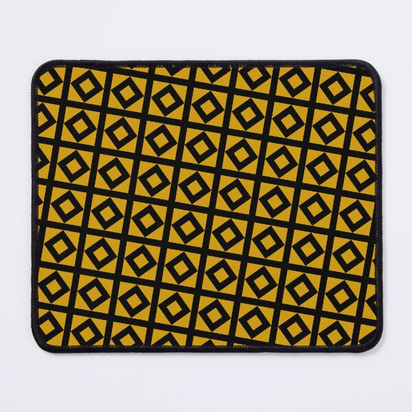 Item preview, Gold Squares And Diamond Pattern Black Background designed and sold by EvergreenMotifs.