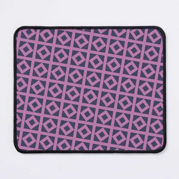 Item preview, Blue Squares And Diamond Pattern Purple Background designed and sold by EvergreenMotifs.