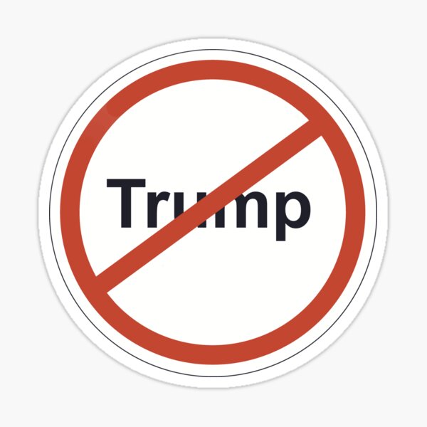 No Trump Sticker