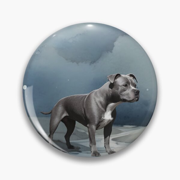 Item preview, Staffordshire Bull Terrier In The Moonlight designed and sold by NikkiBear67.
