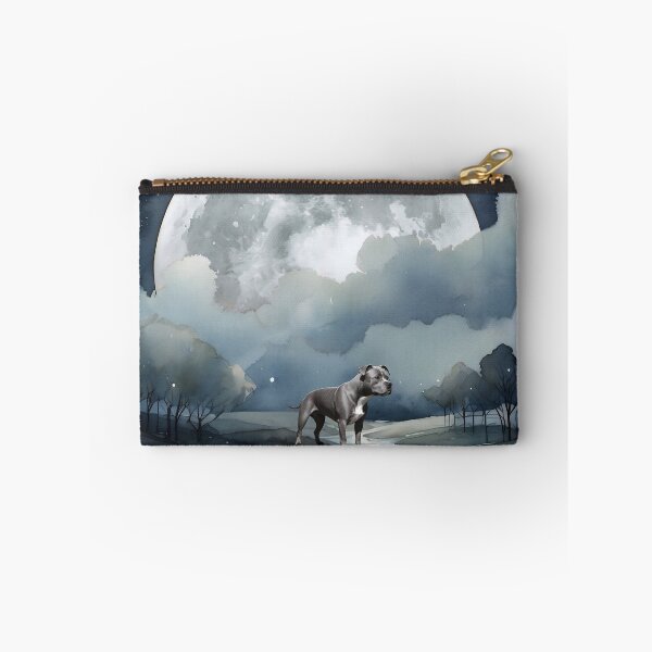 Item preview, Staffordshire Bull Terrier In The Moonlight designed and sold by NikkiBear67.