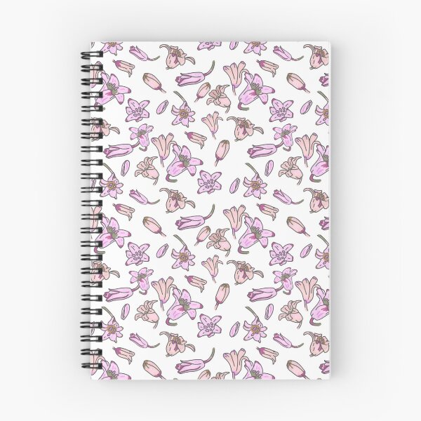 Item preview, Harebell flower pattern | pink on light background designed and sold by mangopuffstudio.