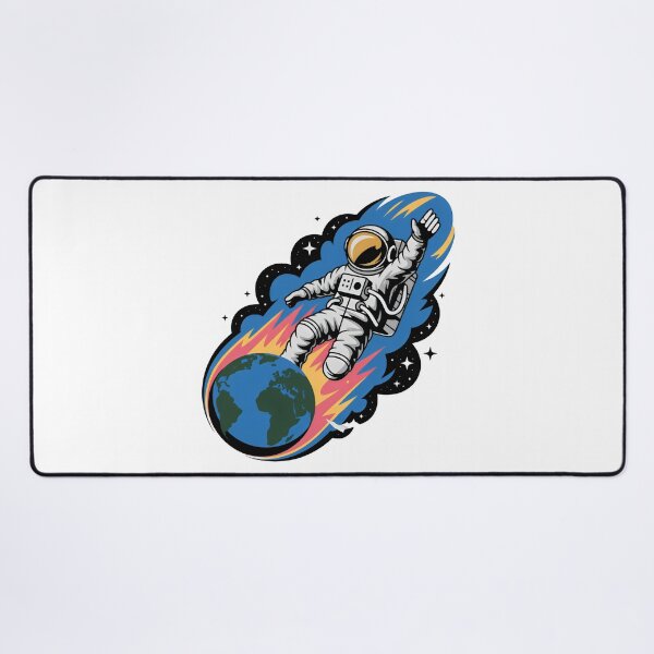 Item preview, Astronaut Riding Earth – Cosmic Space Adventure designed and sold by Zanigold.