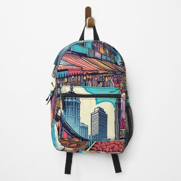 Item preview, Kuala Lumpur Traditional Market Design – Perfect for City Lovers, Malaysian Style, Travel Apparel, and Accessories designed and sold by knalpot-design.