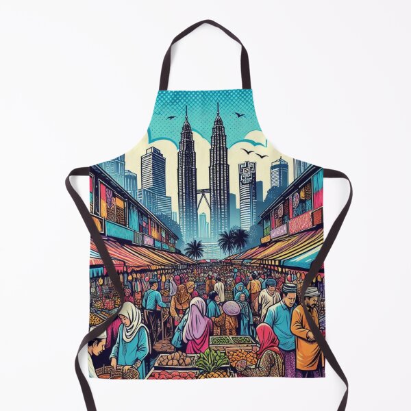 Item preview, Kuala Lumpur Traditional Market Design – Perfect for City Lovers, Malaysian Style, Travel Apparel, and Accessories designed and sold by knalpot-design.