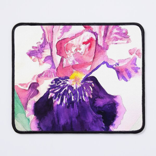Item preview, Purple Iris Flower Watercolor Painting - Glorious Art designed and sold by Sarah Rajkotwala.