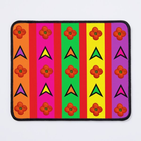 Item preview, Bright Orange Flower Candy Stripes designed and sold by kel72.