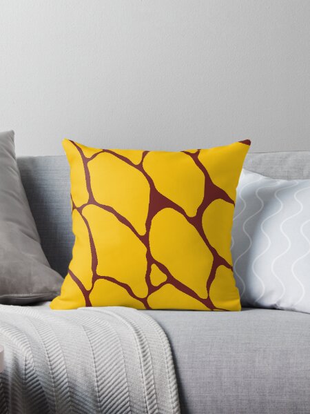 Item preview, Golden Yellow & Deep Maroon Crocodile Skin Pattern - Bold Exotic Wall Clock designed and sold by Creative_Canvas.
