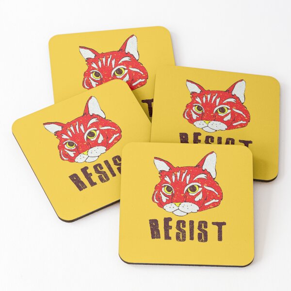 Item preview, resist cat designed and sold by crestfallenmermaid.