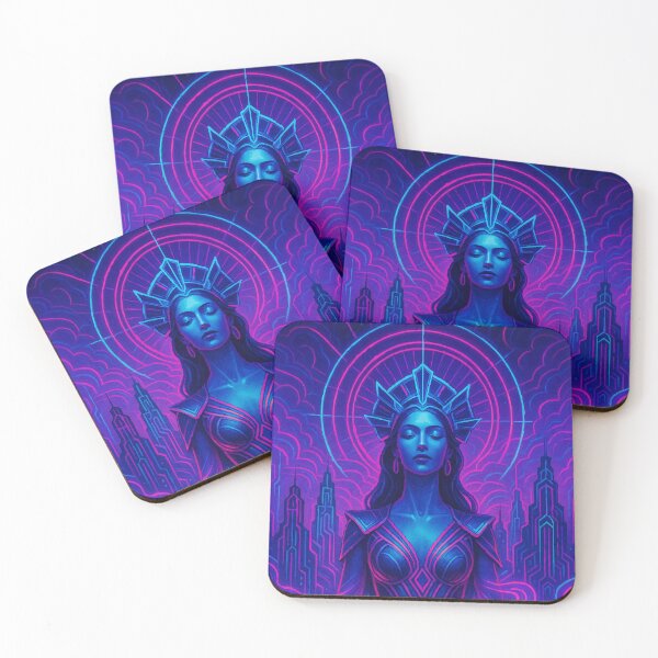 Item preview, Neon Ascension: Cyber Goddess Awakens designed and sold by AbstractAnom.