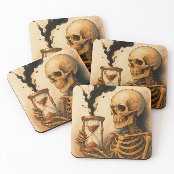 Item preview, Time's Up: The Skeleton’s Warning designed and sold by AbstractAnom.