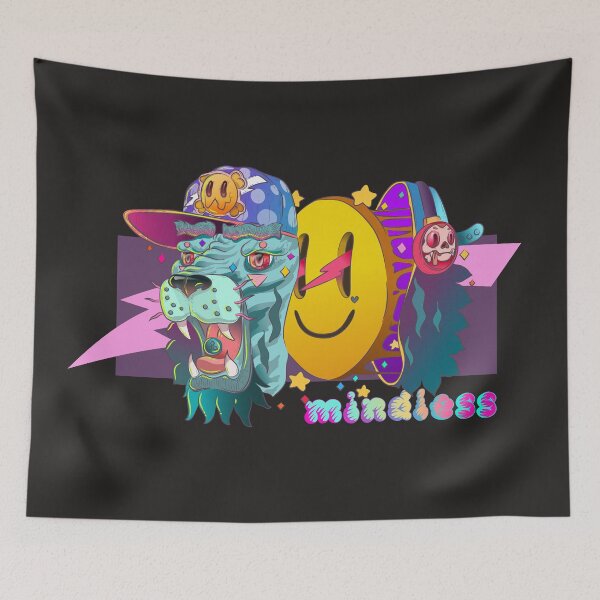 Item preview, Mindless -Lion and smiley designed and sold by Franco Moody.