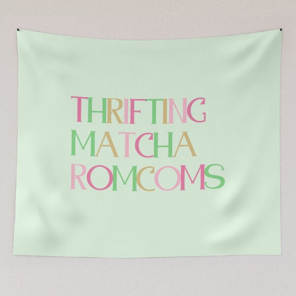 Item preview, Thrifting, Matcha, Romcoms designed and sold by AngelicAdornments.