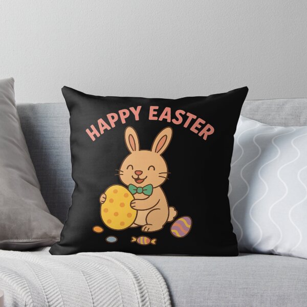 Item preview, Cute Easter Bunny Holding Colorful Candy Basket – Fun Spring Holiday Design designed and sold by saloui.