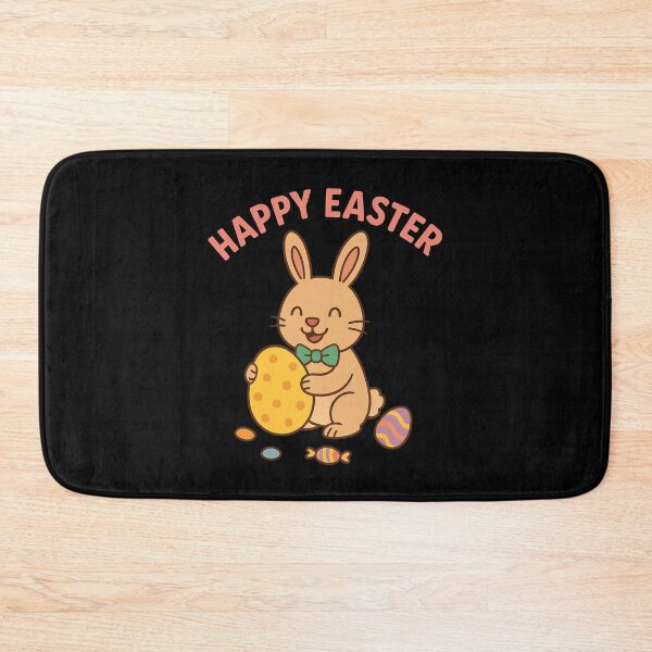 Item preview, Cute Easter Bunny Holding Colorful Candy Basket – Fun Spring Holiday Design designed and sold by saloui.