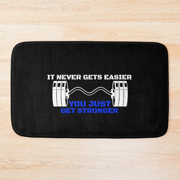 Item preview, It Never Gets Easier, You Just Get Stronger Fitness designed and sold by HatchDesignz.