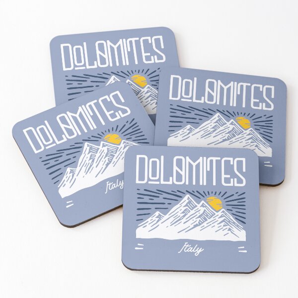 Item preview, Dolomites Italy, Dolomiti Italia, Snow Capped Mountain with Sun and Blue Sky designed and sold by MerchSearchCO.