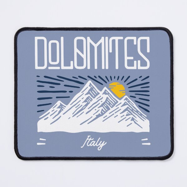 Item preview, Dolomites Italy, Dolomiti Italia, Snow Capped Mountain with Sun and Blue Sky designed and sold by MerchSearchCO.