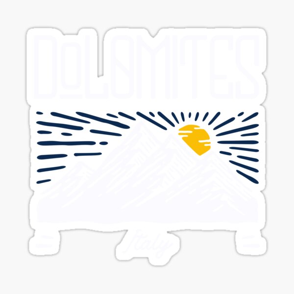Item preview, Dolomites Italy, Dolomiti Italia, Snow Capped Mountain with Sun and Blue Sky designed and sold by MerchSearchCO.
