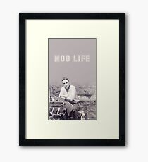 Mods Lambretta TV175 1964 Scooter Club Framed Print