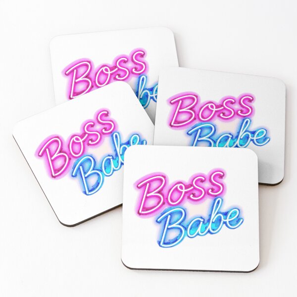 Artikelvorschau, "Boss Babe" Neonschild-Design entworfen und verkauft von SidderBug Designs.