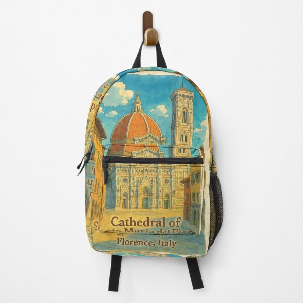 Item preview, Florence Cathedral with Dome in Watercolor Style designed and sold by Era-of-Traveler.