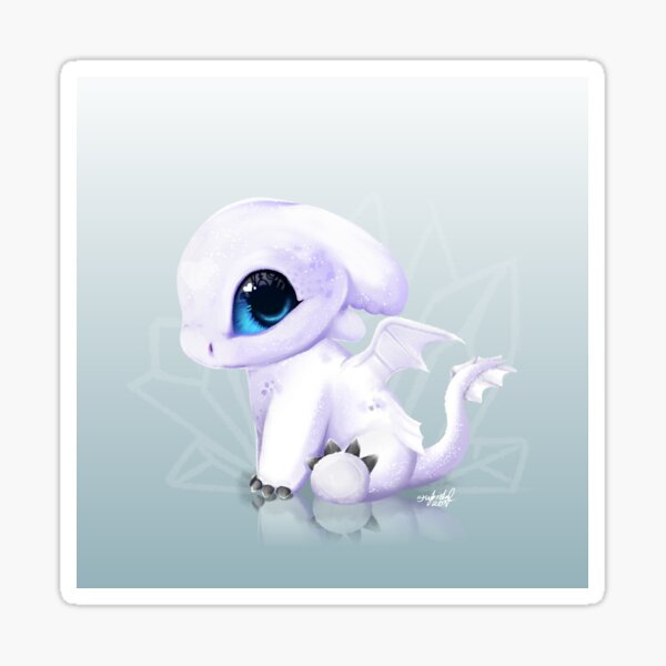 Lightfury Chibi Dragon Painting Sticker