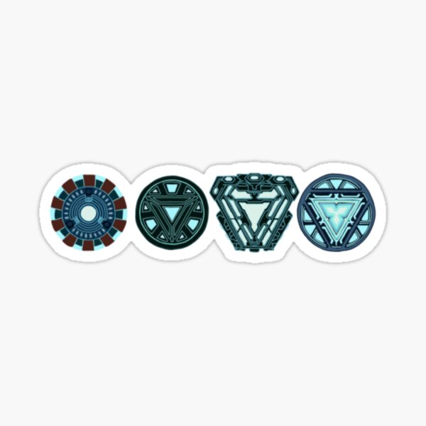 Item preview, Tony Stark ARC Reactors Over Time designed and sold by dana__2.