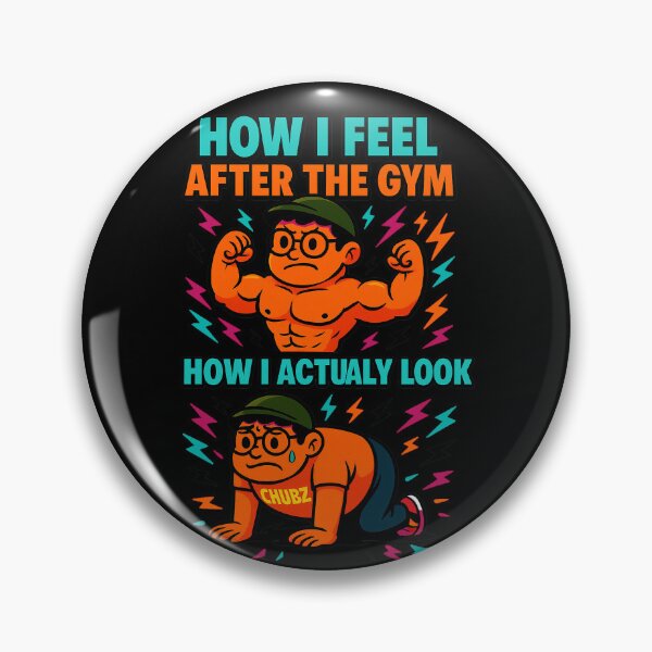 Item preview, How I Feel After the Gym – Funny Gym Meme Featuring Chubz designed and sold by Patternicity.